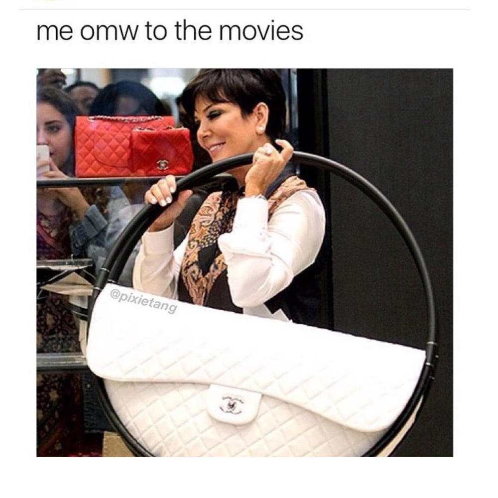 Kris Kardasian with that designer purse
